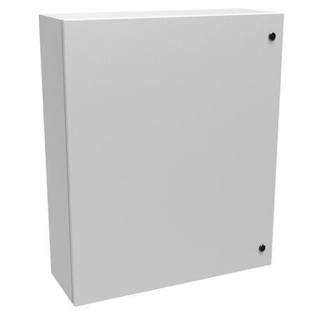 Hammond Slotted 1/4 Turn Latch Electrical Enclosures, 36 in H, 10 in D, 30 in W, NEMA 4, Steel EN4SD363010LG